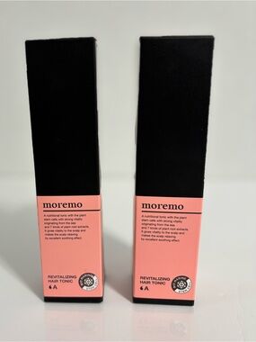 Moremo - Revitalizing Hair Tonic  A - Pink & Black Packaging Set of 2